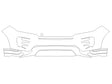 range rover evoque 3M Clear Bra Bumper Precut PPF Diagram