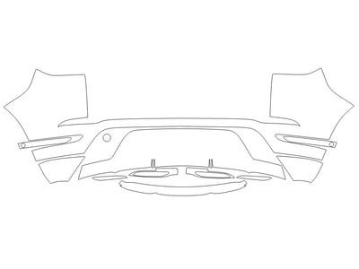 land-rover range rover evoque 3M Clear Bra Door Cup Precut PPF Diagram