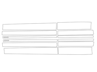 land-rover range rover evoque Avery Dennison Clear Bra Door Cup Precut PPF Diagram