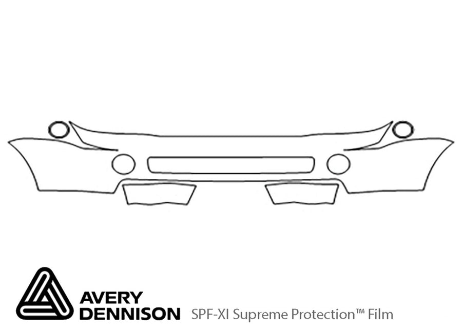 range rover sport Avery Dennison Clear Bra Bumper Precut PPF Diagram