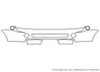 range rover sport Avery Dennison Clear Bra Bumper Precut PPF Diagram