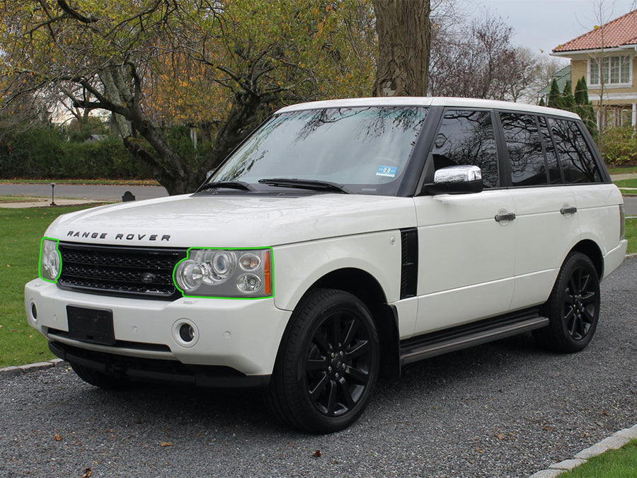 land rover range rover sport 2006-2009 Headlight Protection Installation Location