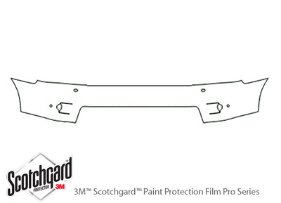 range rover sport 3M Clear Bra Bumper Precut PPF Diagram