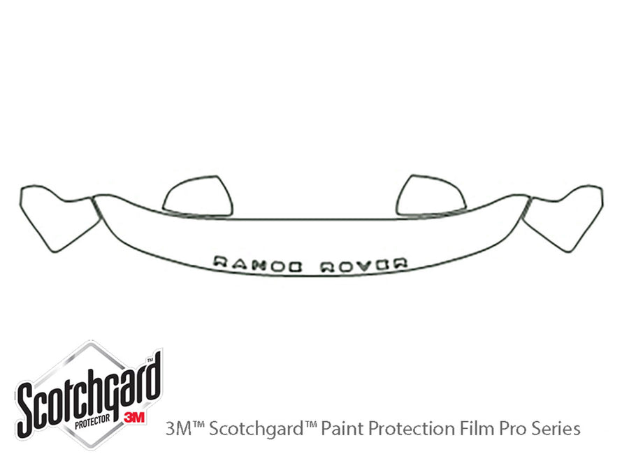 range rover sport 3M Clear Bra Hood Precut PPF Diagram
