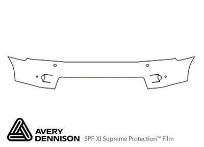 range rover sport Avery Dennison Clear Bra Bumper Precut PPF Diagram