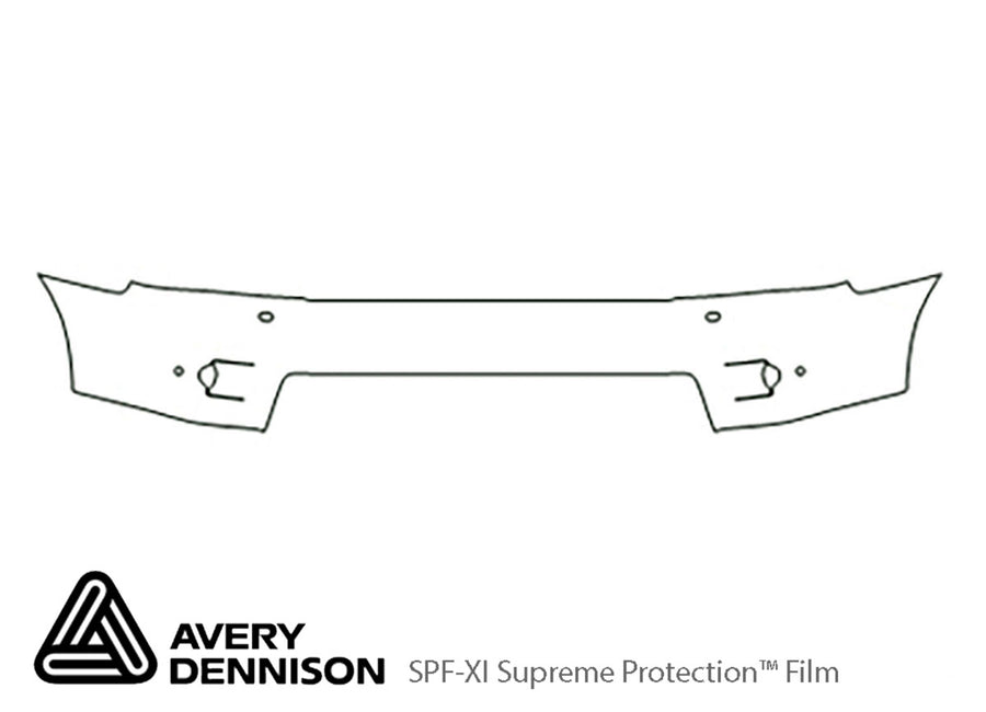 range rover sport Avery Dennison Clear Bra Bumper Precut PPF Diagram