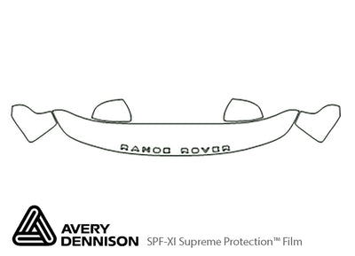 range rover sport Avery Dennison Clear Bra Hood Precut PPF Diagram