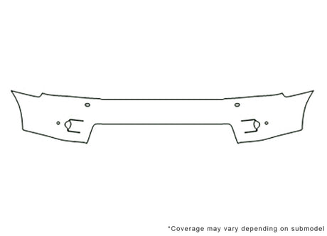 range rover sport Avery Dennison Clear Bra Bumper Precut PPF Diagram