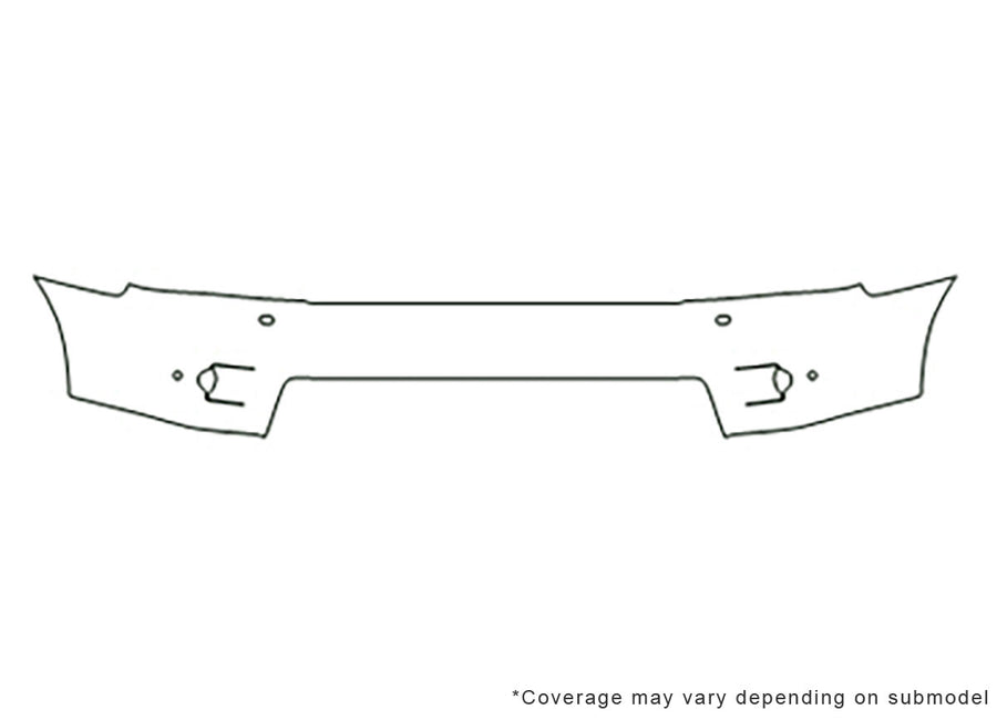 range rover sport Avery Dennison Clear Bra Bumper Precut PPF Diagram