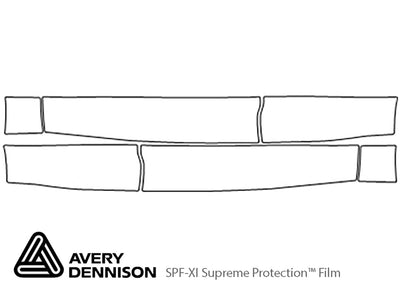 range rover sport Avery Dennison Clear Bra Door Cup Precut PPF Diagram