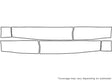 range rover sport Avery Dennison Clear Bra Door Cup Precut PPF Diagram