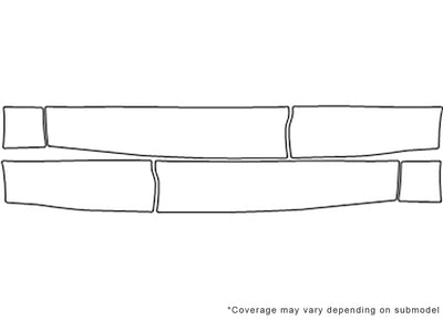 range rover sport Avery Dennison Clear Bra Door Cup Precut PPF Diagram
