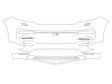 range rover sport Avery Dennison Clear Bra Bumper Precut PPF Diagram