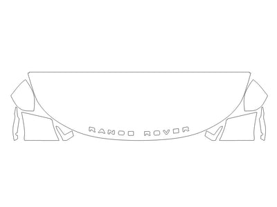 land-rover range rover sport Avery Dennison Clear Bra Hood Precut PPF Diagram