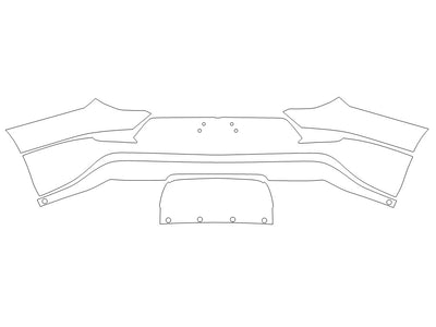 land-rover range rover sport 3M Clear Bra Door Cup Precut PPF Diagram