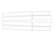 land-rover range rover sport 3M Clear Bra Door Cup Precut PPF Diagram