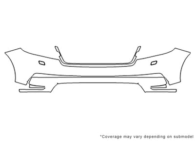 range rover velar Avery Dennison Clear Bra Bumper Precut PPF Diagram