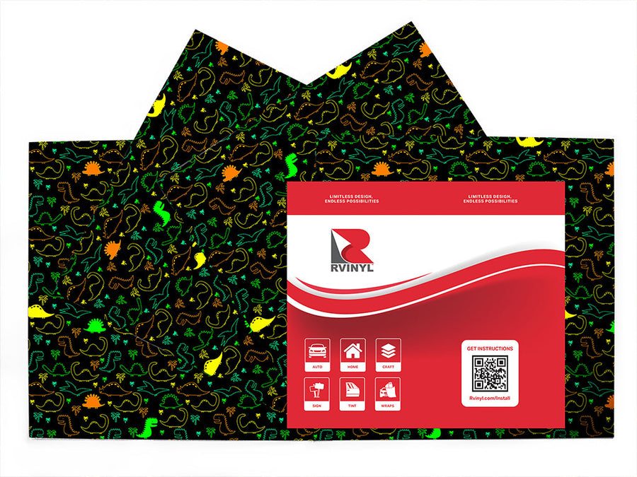 land rulers dinosaur Craft Vinyl Sheet Pack