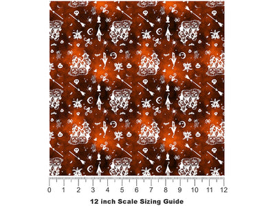 Lantern Magic Horror Vinyl Film Pattern Size 12 inch Scale~Rwraps Lantern Magic Horror Sizing Chart~2