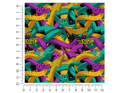 large burner graffiti 1ft x 1ft Craft Sheets