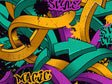 Large Burner Graffiti Vinyl Wrap Pattern~Rwraps Series 914 Digitally Printed Vinyl Wrap~0