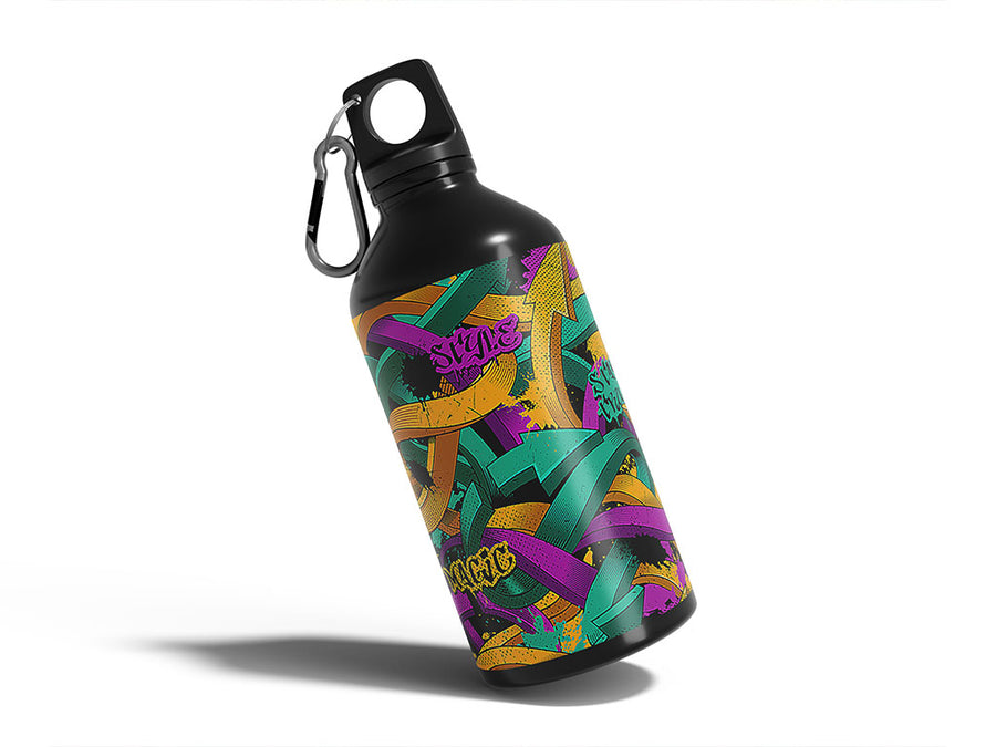 large burner graffiti Water Bottle DIY Stickers