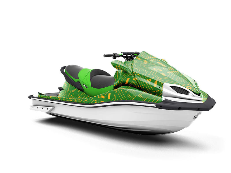 Large Clover Technology Jet Ski Vinyl Customized Wrap