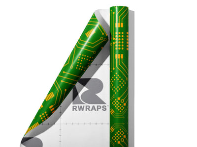 Large Clover Technology Wrap Film Sheets~Rwraps Series 914 Large Clover Technology Scrolled Sheet~4