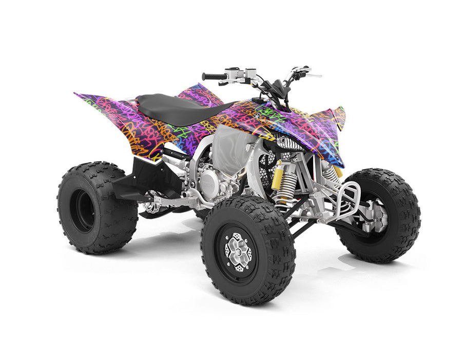 Large Columns Graffiti ATV Wrapping Vinyl