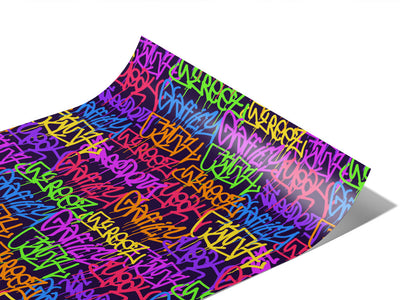 Large Columns Graffiti Vinyl Wraps~Rwraps Series 914 Digitally Printed Vinyl Wrap~1