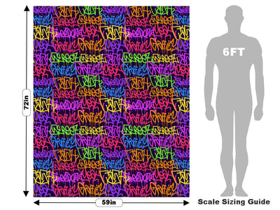 Large Columns Graffiti Vehicle Wrap Scale~Rwraps Series 914 Large Columns Graffiti Measurements~2