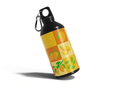 large earlygold fruit Water Bottle DIY Stickers