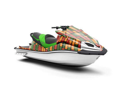 Large Rastafarian Brick Jet Ski Vinyl Customized Wrap