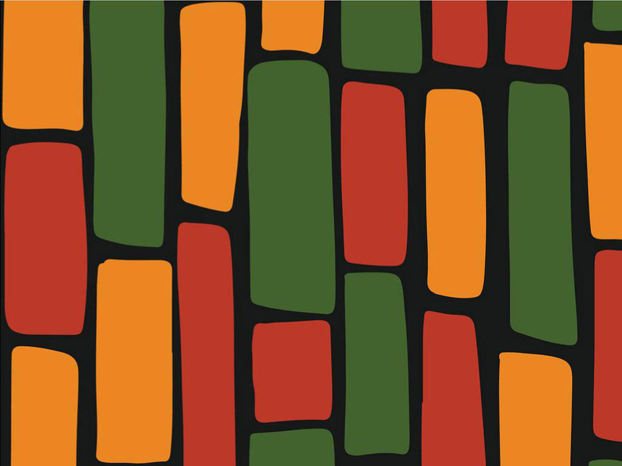 Large Rastafarian Brick Vinyl Wrap Pattern~Rwraps Series 914 Digitally Printed Vinyl Wrap~0