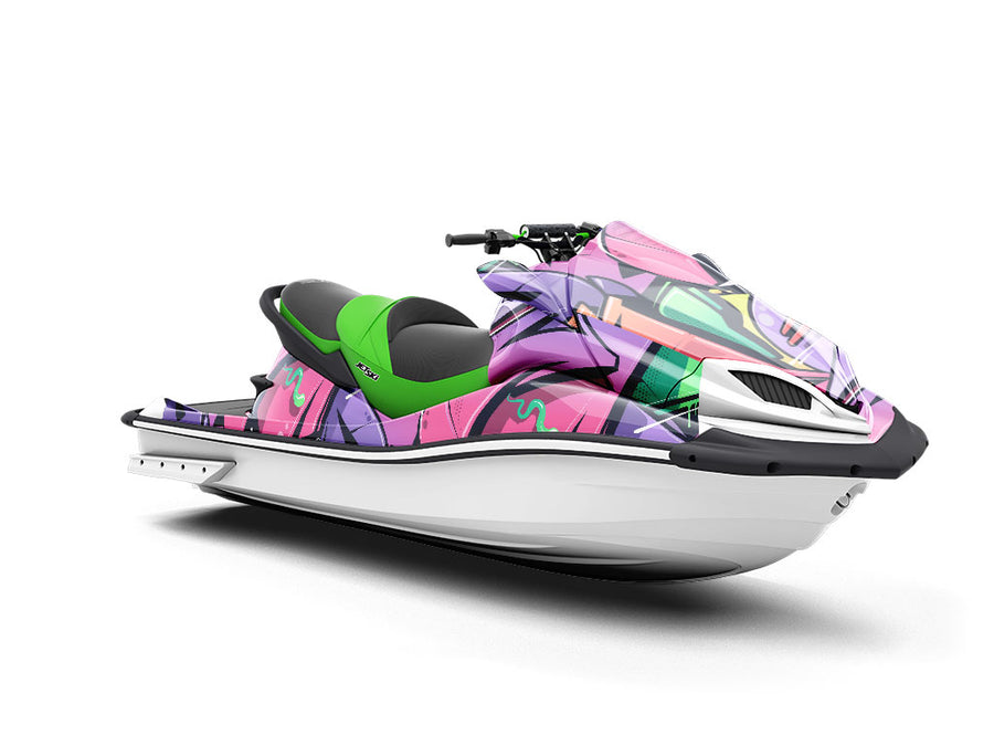 Large Twisted Sister Graffiti Jet Ski Vinyl Customized Wrap