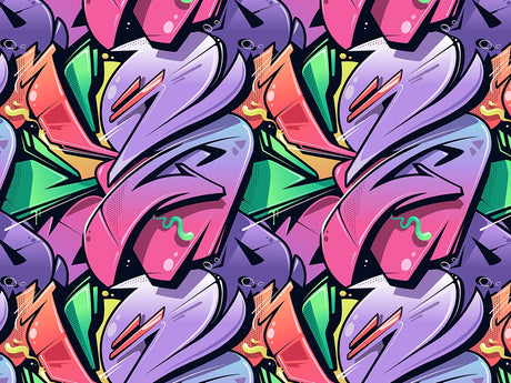 Large Twisted Sister Graffiti Vinyl Wrap Pattern~Rwraps Series 914 Digitally Printed Vinyl Wrap~0