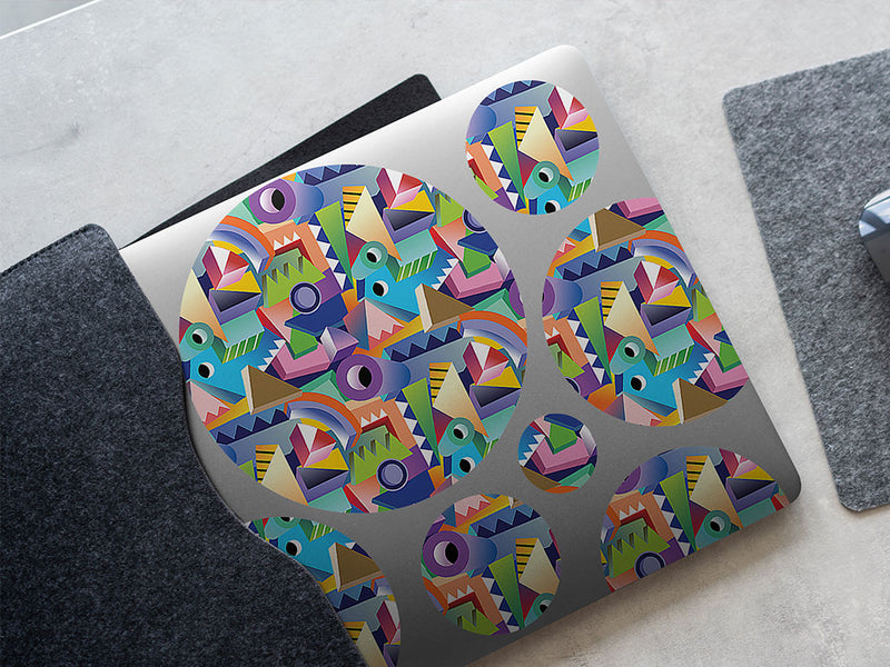 later alligator mosaic DIY Laptop Stickers