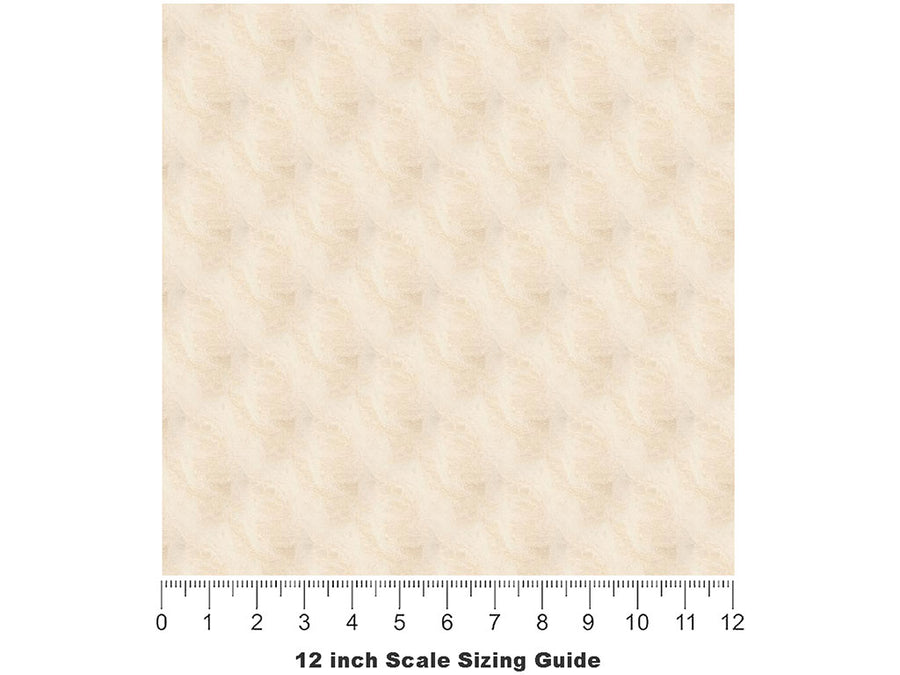 Latte  Travertine Vinyl Film Pattern Size 12 inch Scale~Rwraps Latte  Travertine Sizing Chart~2