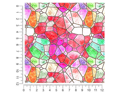 lava floor mosaic 1ft x 1ft Craft Sheets