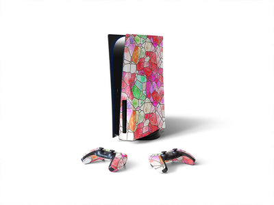 lava floor mosaic Sony PS5 DIY Skin