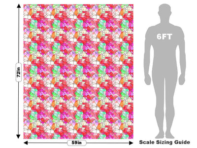 Lava Floor Mosaic Vehicle Wrap Scale~Rwraps Series 914 Lava Floor Mosaic Measurements~1