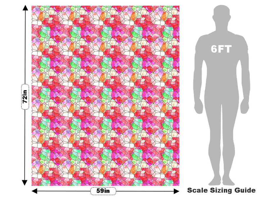 Lava Floor Mosaic Vehicle Wrap Scale~Rwraps Series 914 Lava Floor Mosaic Measurements~1