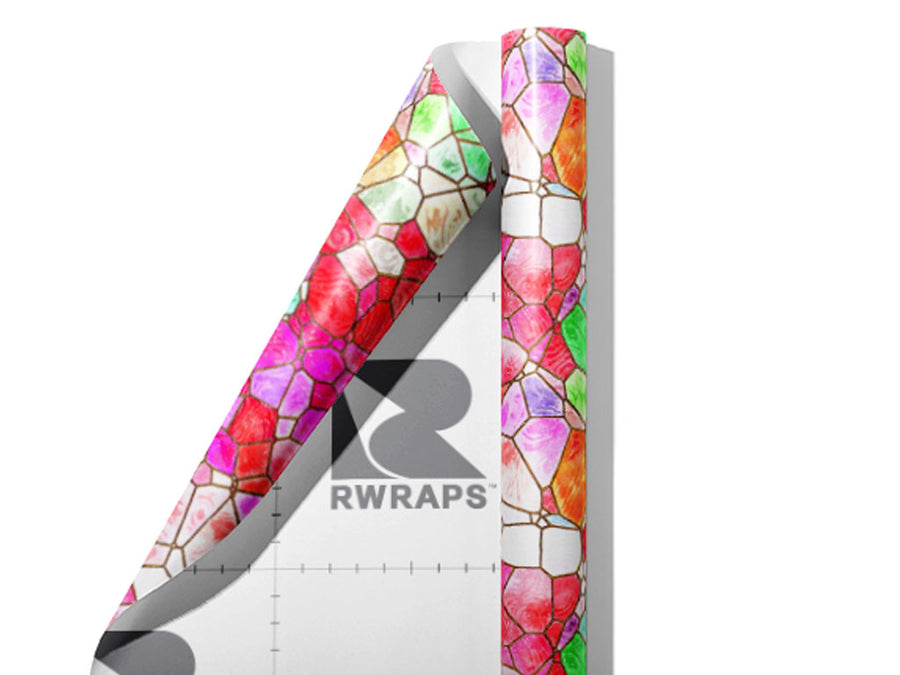 Lava Floor Mosaic Wrap Film Sheets~Rwraps Series 914 Lava Floor Mosaic Scrolled Sheet~3
