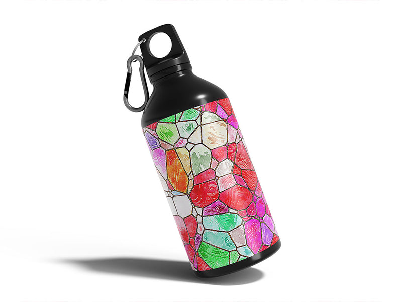 lava floor mosaic Water Bottle DIY Stickers