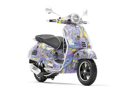 Lavender Chords Music Vespa Scooter Wrap Film