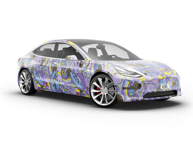 Lavender Chords Music Vehicle Vinyl Wrap