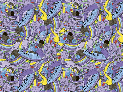 Lavender Chords Music Vinyl Wrap Pattern~Rwraps Series 914 Digitally Printed Vinyl Wrap~0