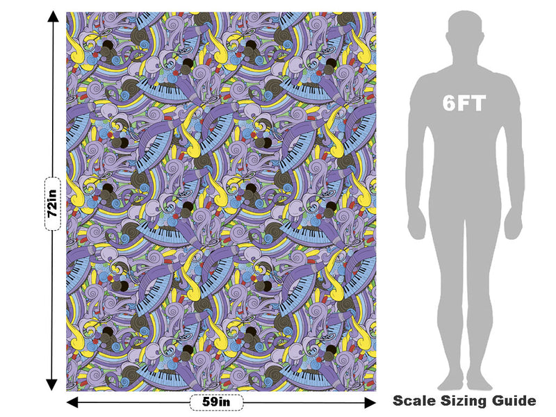 Lavender Chords Music Vehicle Wrap Scale~Rwraps Series 914 Lavender Chords Music Measurements~1