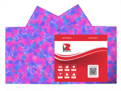 lavender dreams tie dye Craft Vinyl Sheet Pack