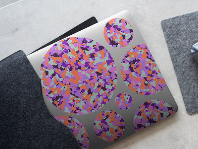 lavender erdl camouflage DIY Laptop Stickers